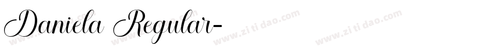 Daniela Regular字体转换